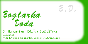 boglarka doda business card